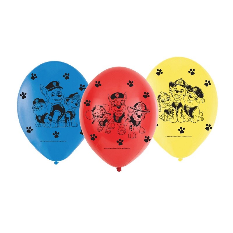 Paw Patrol - Luftballons 6er Pack