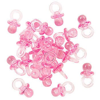 Babyparty Schnuller Rosa 18er Pack