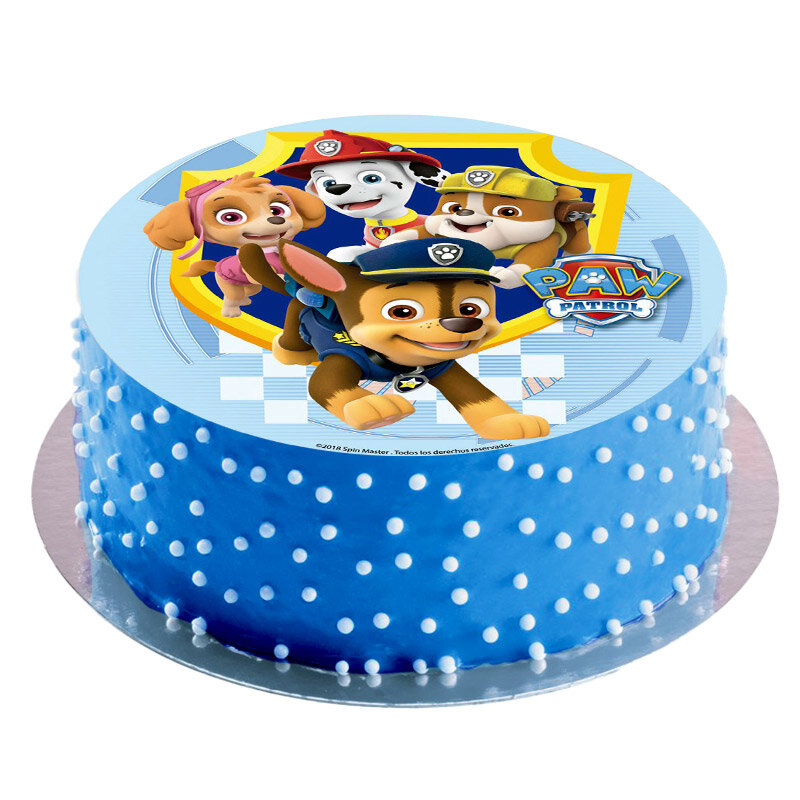 Tortenaufleger Paw Patrol - Zuckerfreier Fondant 20 cm