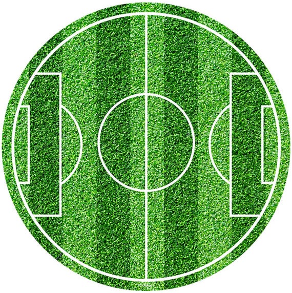 Tortenaufleger Fußballfeld- Fondant 20 cm