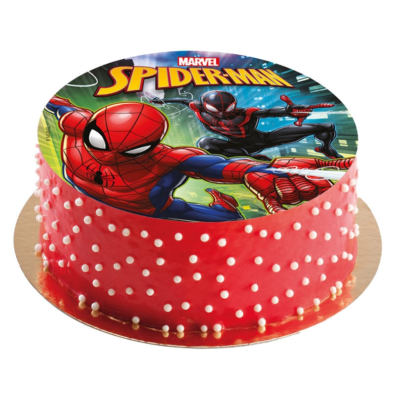 Tortenaufleger Spiderman - Zuckerfreier Fondant 20 cm