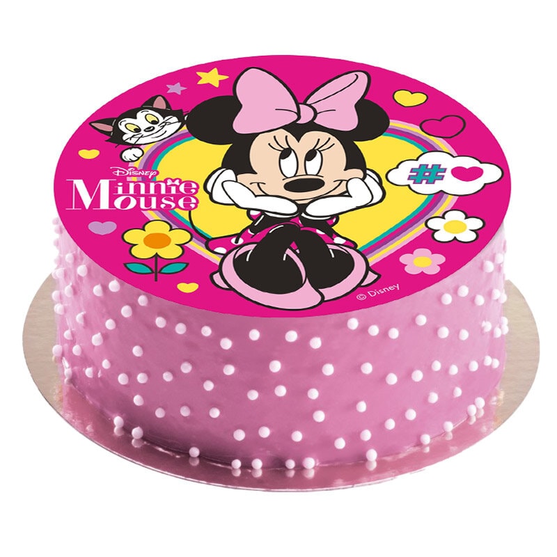 Tortenaufleger Minnie Maus - Waffel 20 cm (B)