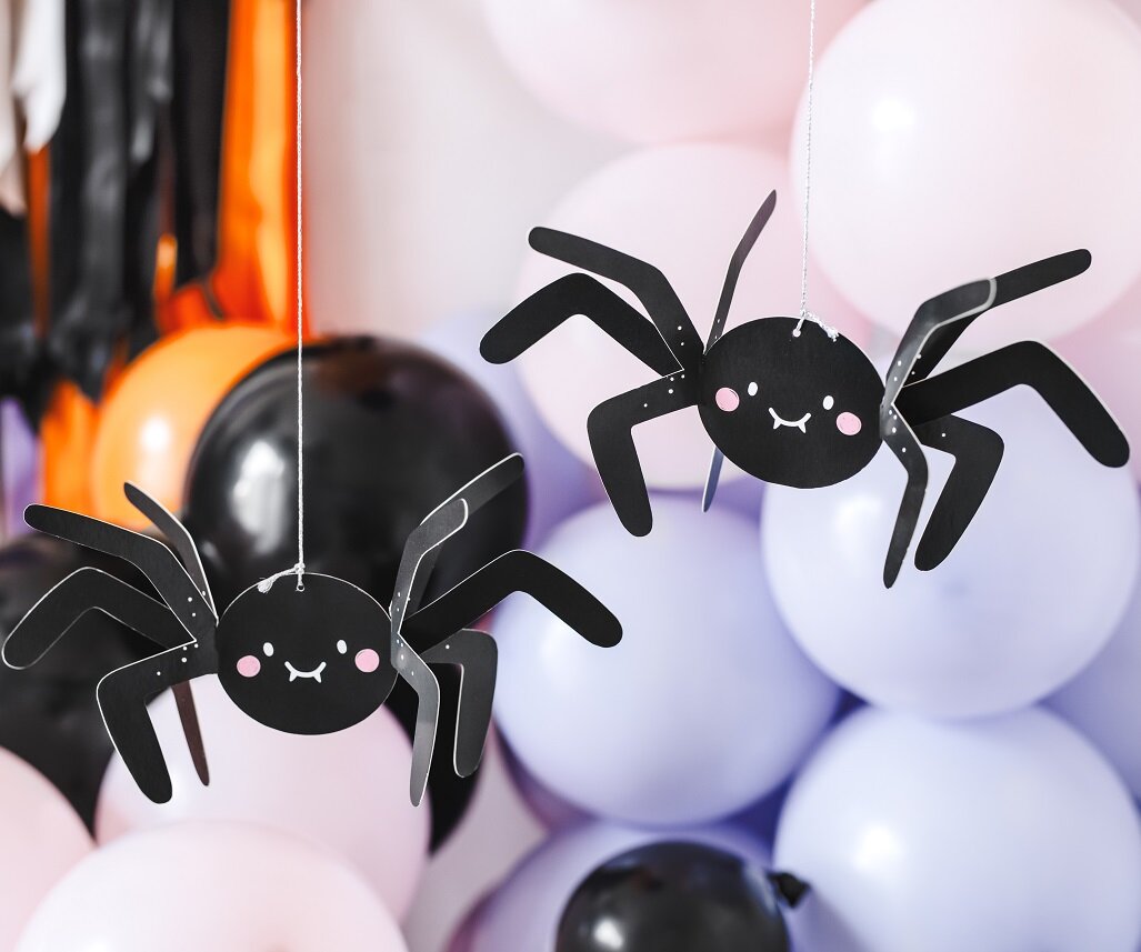 Hängedeko - Halloween Spinnen 5er-Pack