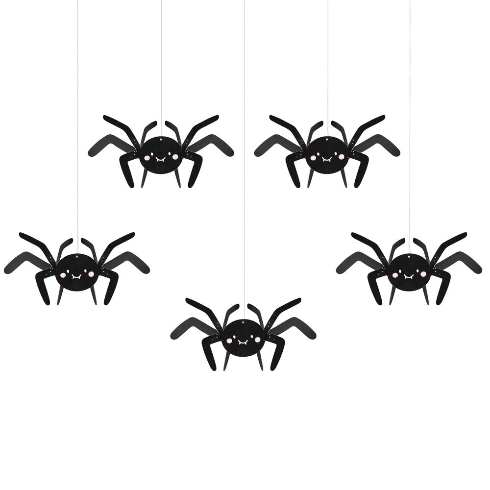 Hängedeko - Halloween Spinnen 5er-Pack