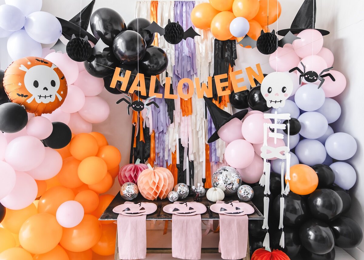 Hängedeko - Halloween Spinnen 5er-Pack