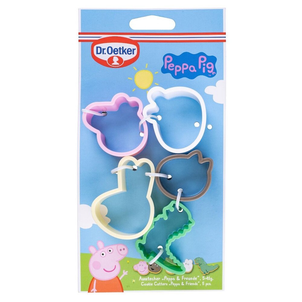 Peppa Wutz - Ausstechform Peppa mit Freunden 5er Pack