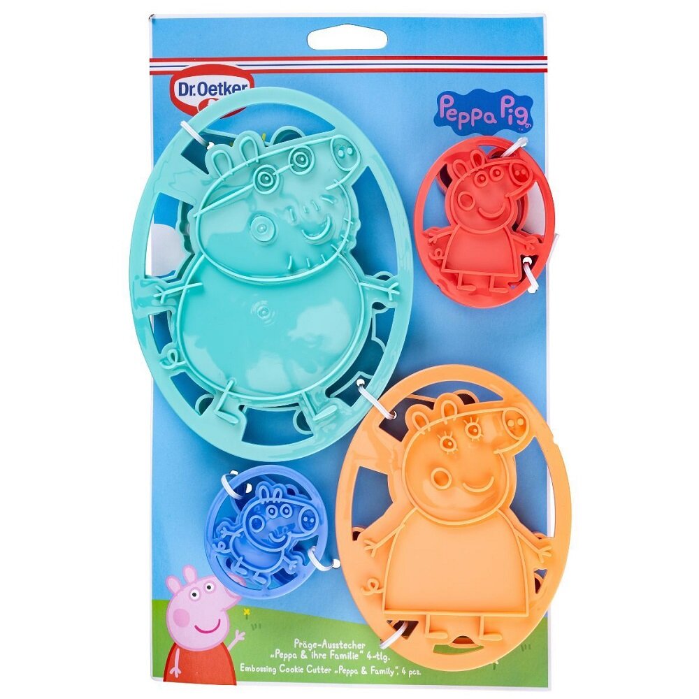 Peppa Wutz - Ausstechformen Peppa mit Familie 4er-Pack