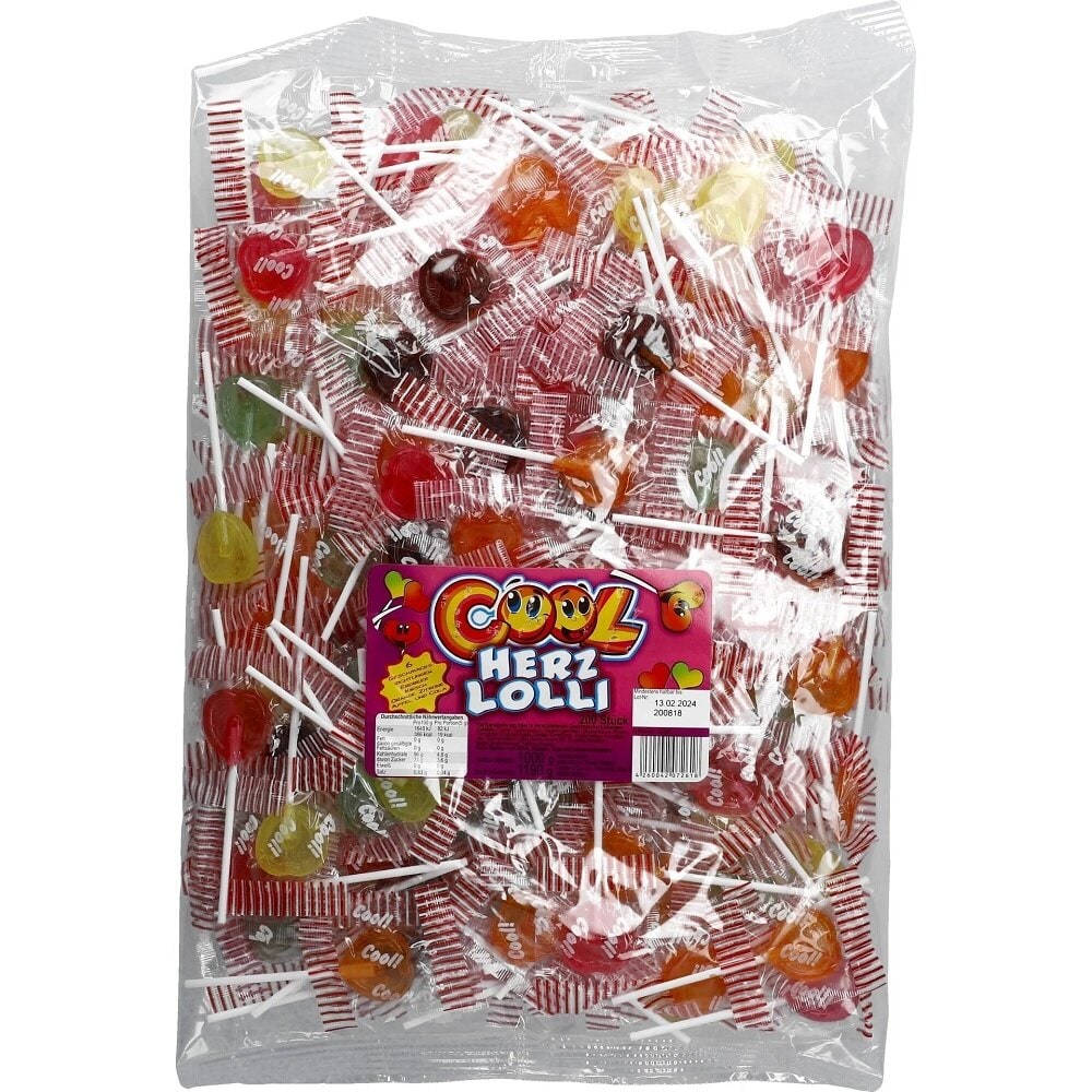 Herzförmige Lutscher Großpackung 1,19 kg