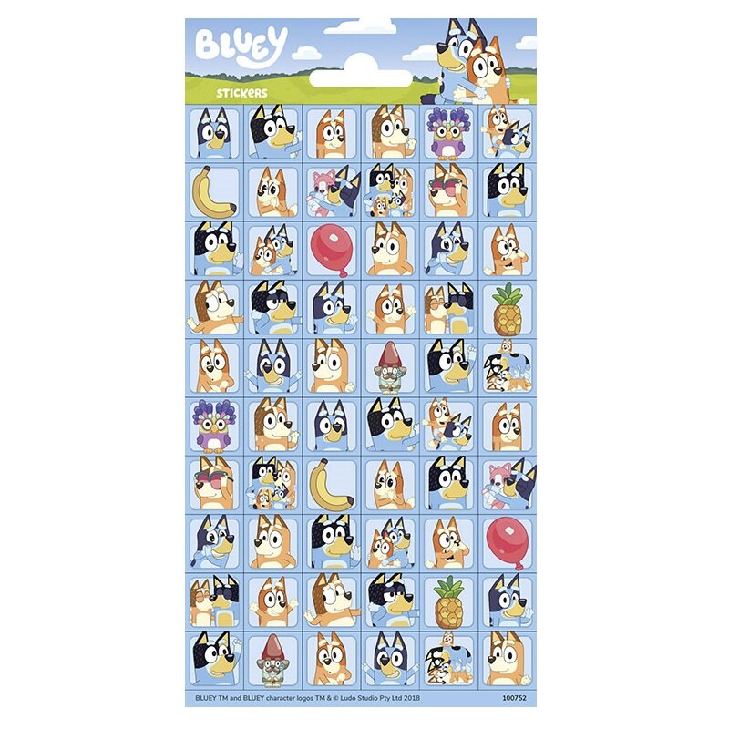 Bluey - Sticker im 60er-Pack