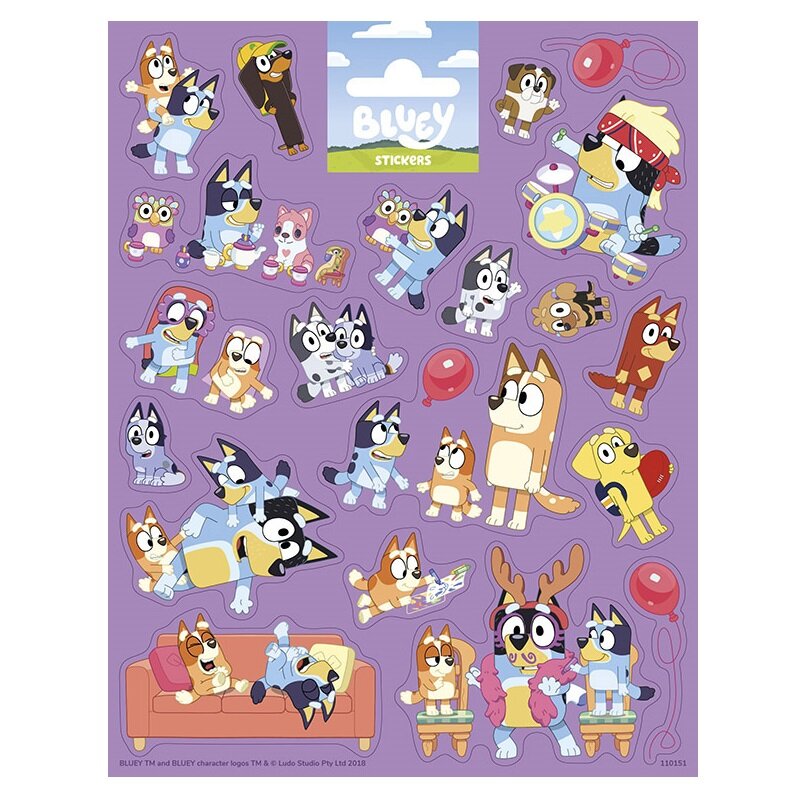 Bluey - Sticker im 21er-Pack