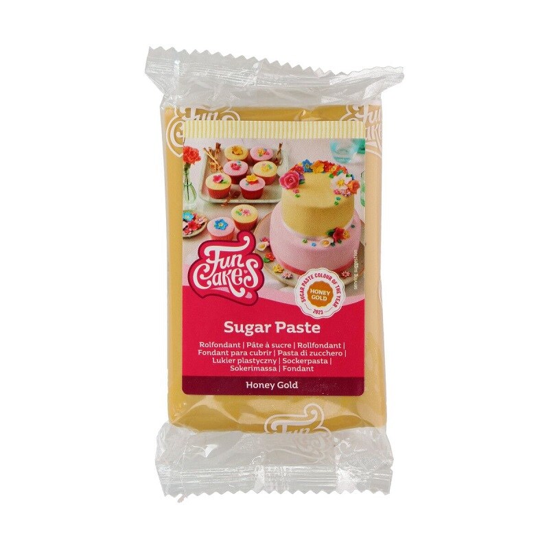 FunCakes - Fondant Honig Gold 250 Gramm