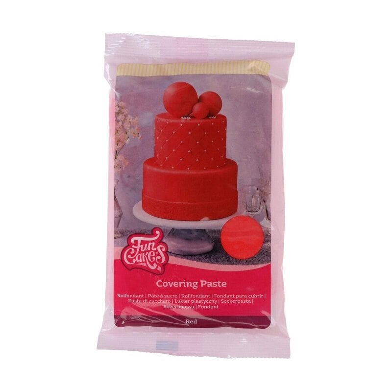 FunCakes - Eindeckfondant Rot 500 Gramm