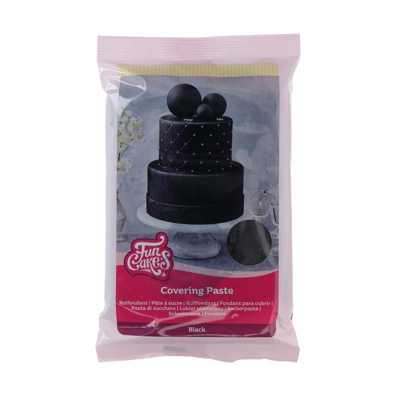 FunCakes - Eindeckfondant Schwarz 500 Gramm