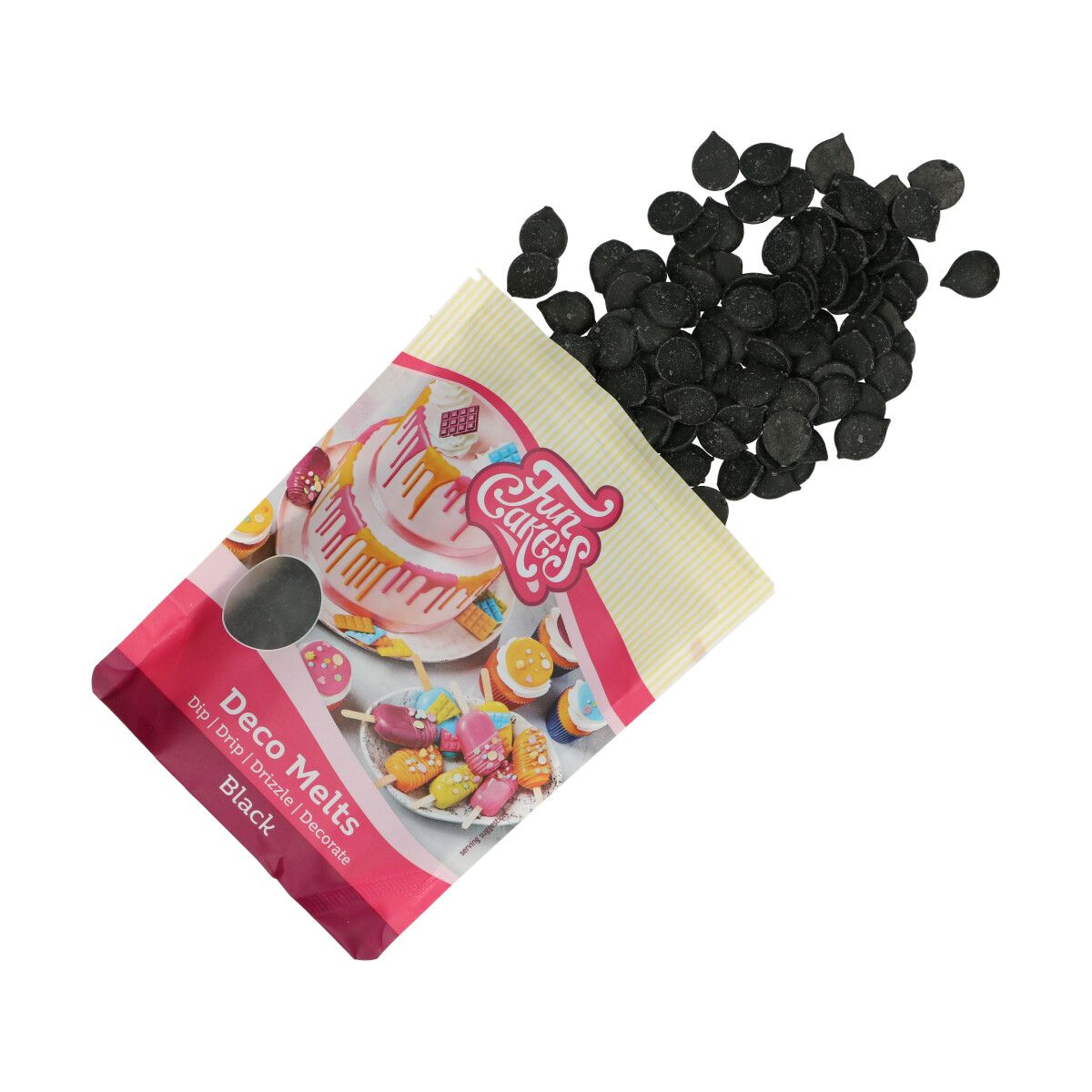 FunCakes - Deco Melts Schwarz 250 g