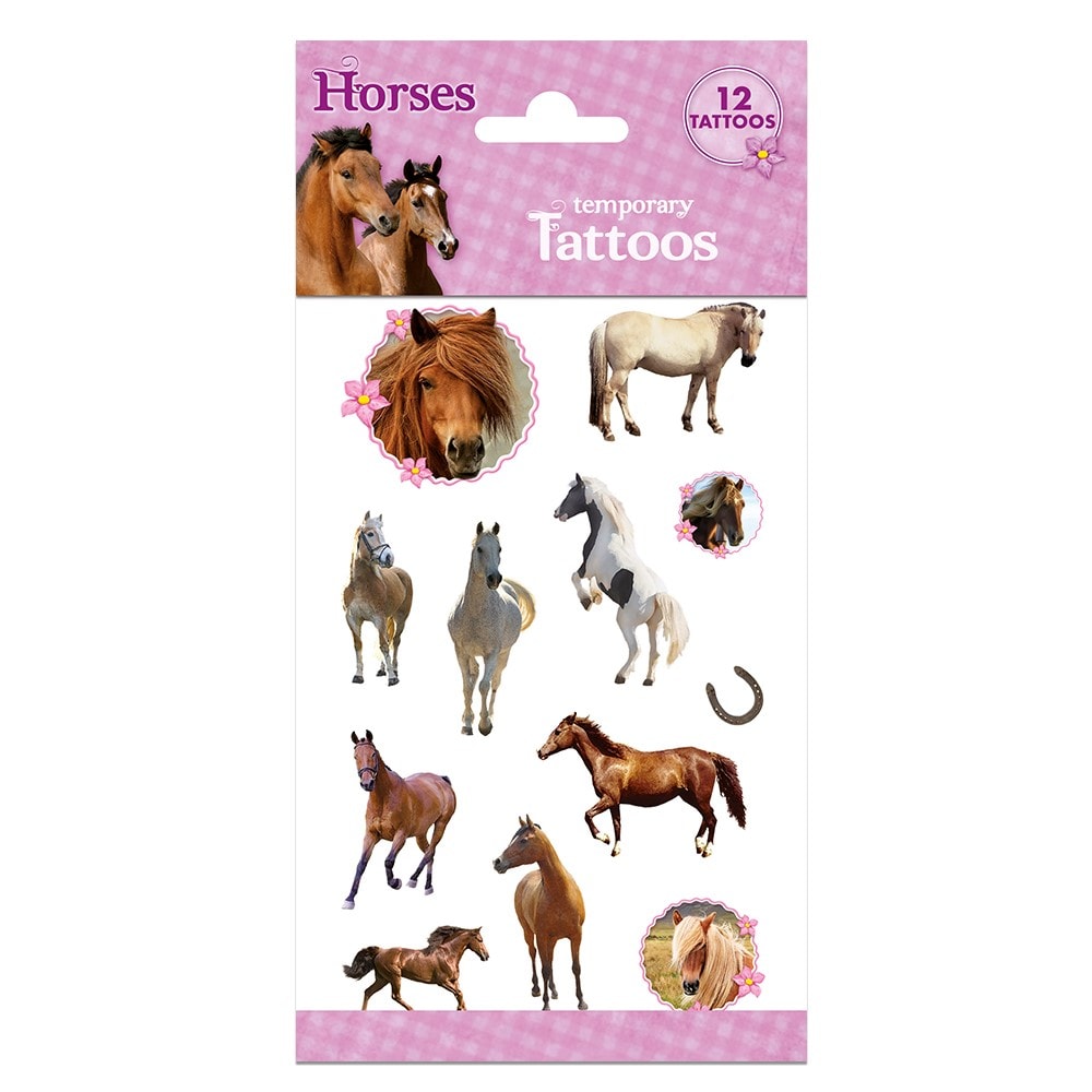 Pferde - Tattoos 12er Pack