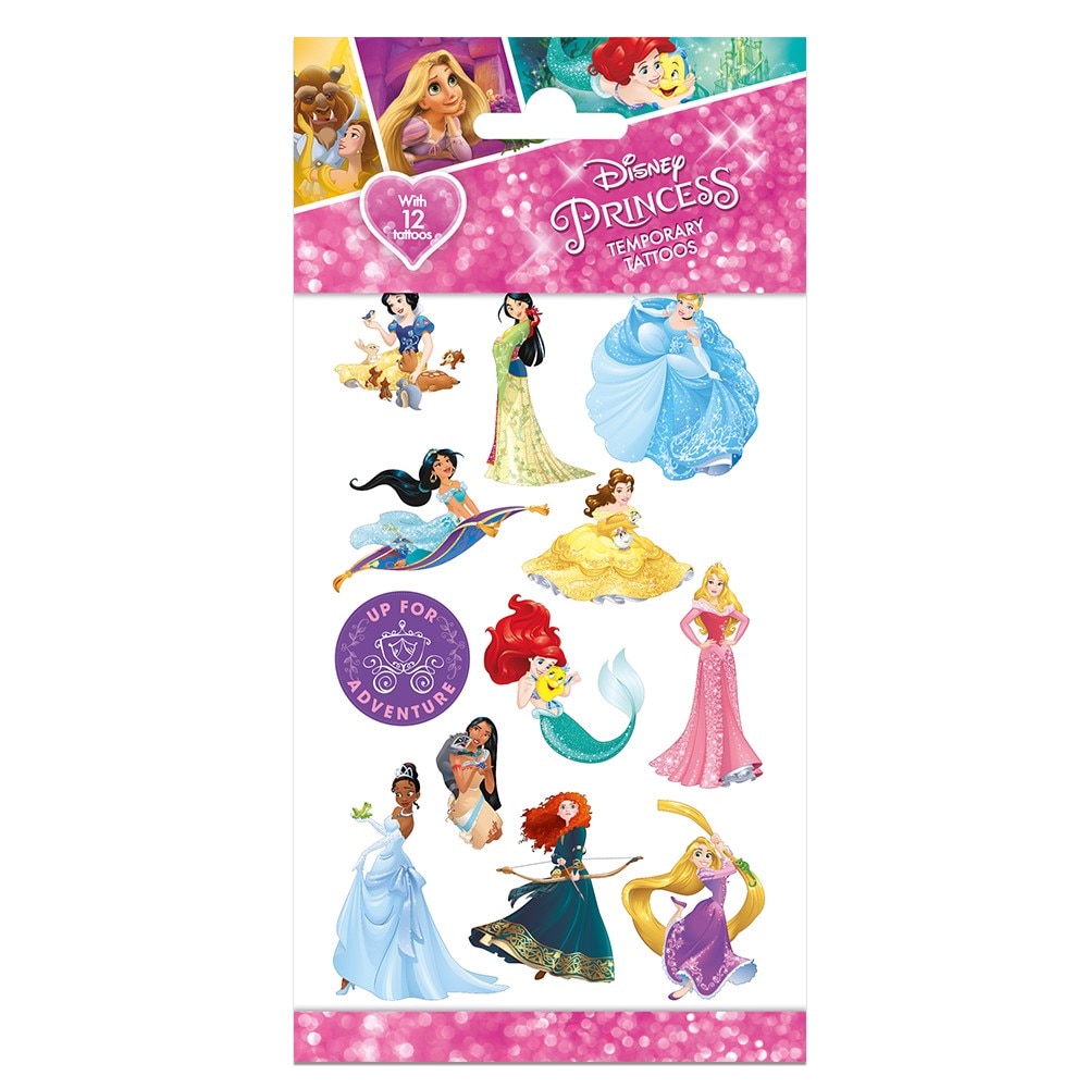 Disney Prinzessinnen - Tattoos 12er Pack