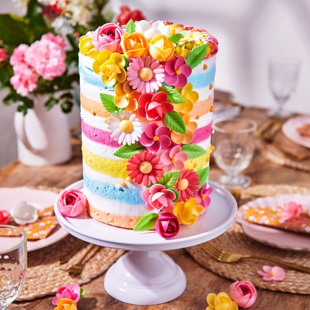 FunCakes - Essbare Oblatenblumen, Rosen 6er-Pack