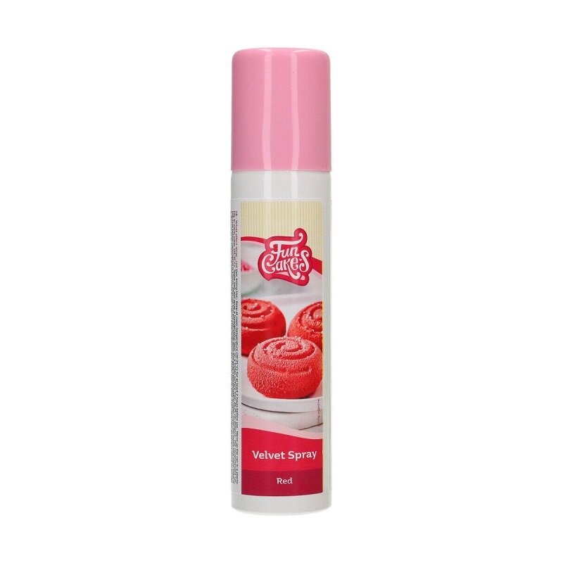 FunCakes - Samt-Spray Rot 100 ml