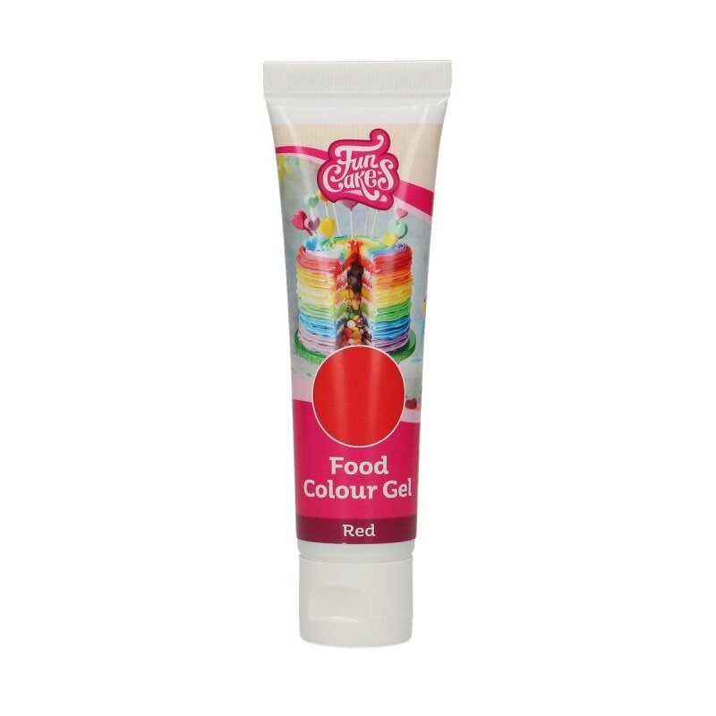 FunCakes Lebensmittelfarbe Gel Rot 30 Gramm