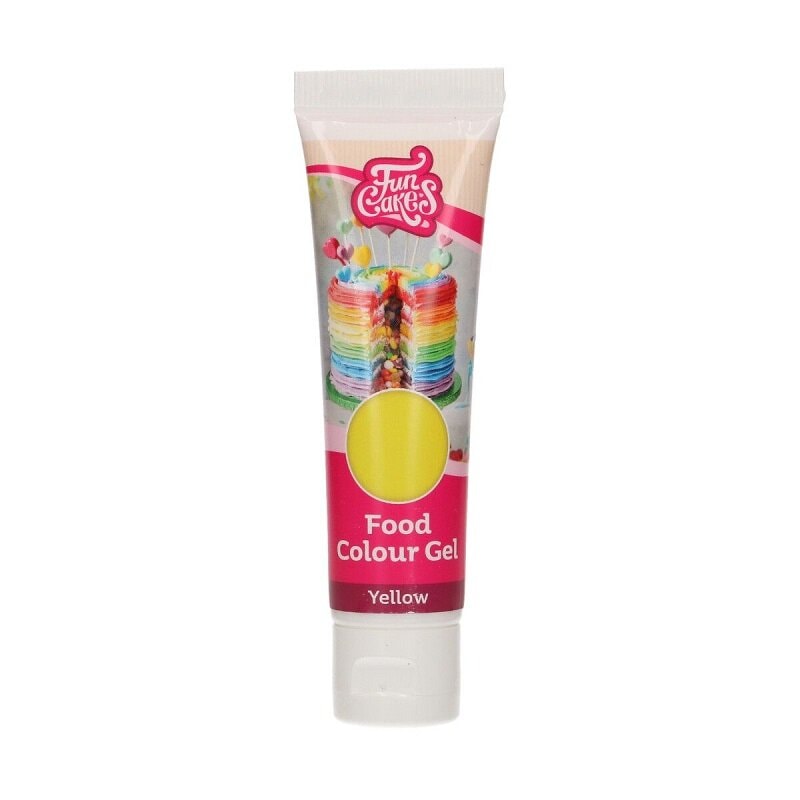FunCakes Lebensmittelfarbe Gel Gelb 30 Gramm