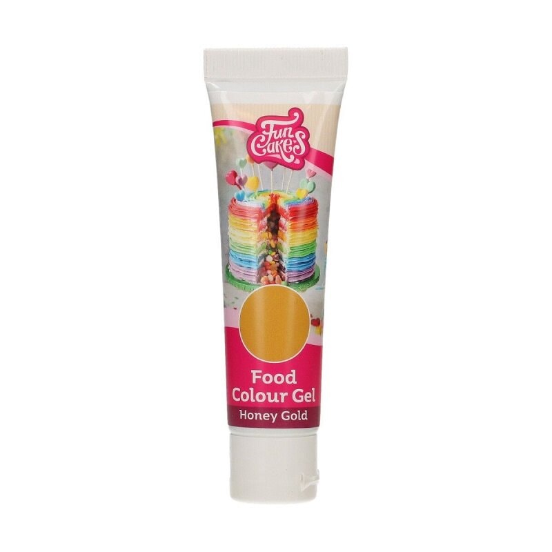 FunCakes Lebensmittelfarbe Gel Honey Gold 30 Gramm