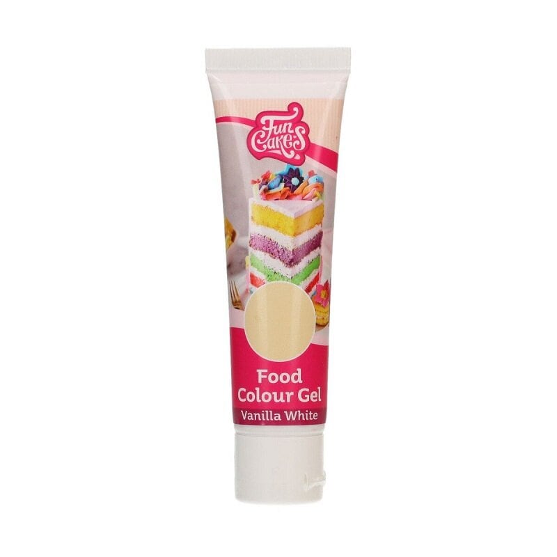 FunCakes Lebensmittelfarbe Gel Vanilla White 30 Gramm