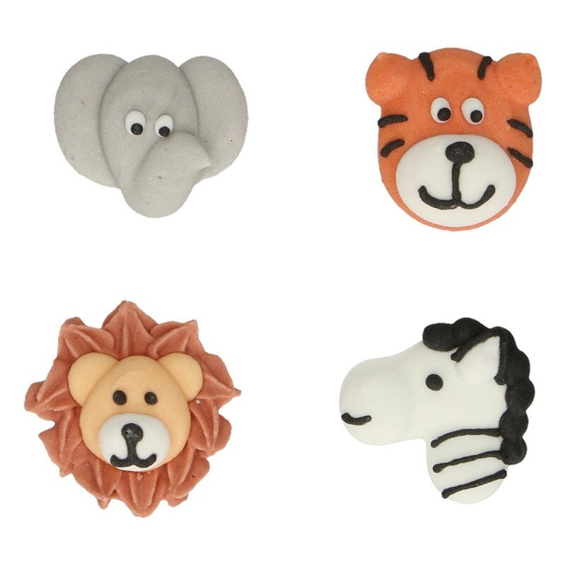 FunCakes - Zuckerdekorationen Safaritiere 12er-Pack