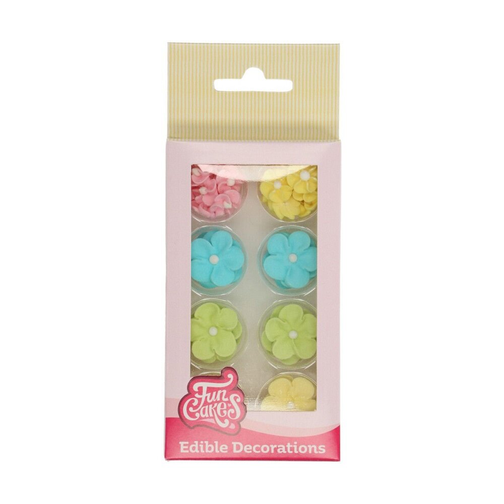 FunCakes Zuckerdekorationen Pastellblumen 32er-Pack