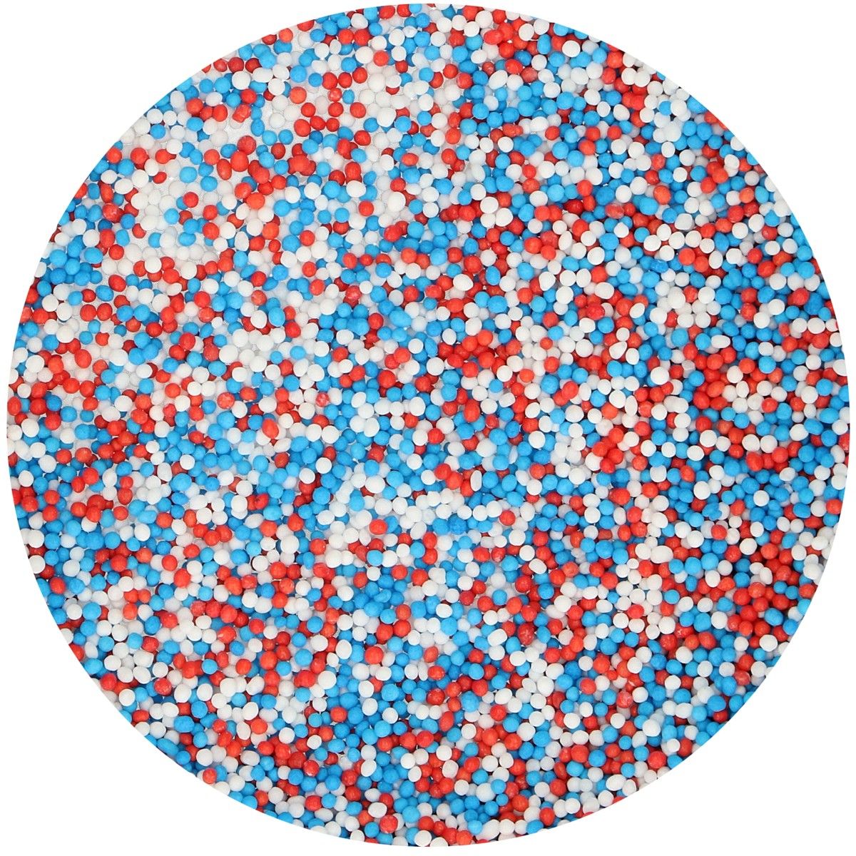 FunCakes - Zuckerperlchen Rot-Weiß-Blau 80 g