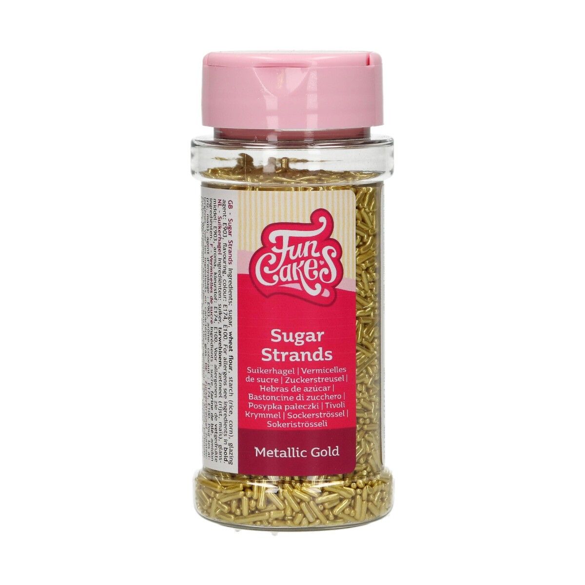 FunCakes - Sugar Strands Metallic Gold 80 g