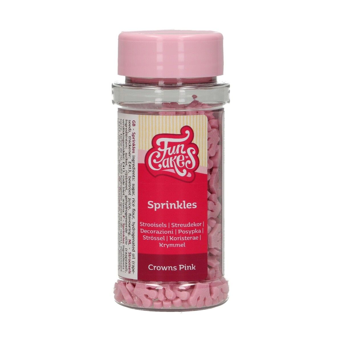 FunCakes - Streusel Kronen Rosa 45 g