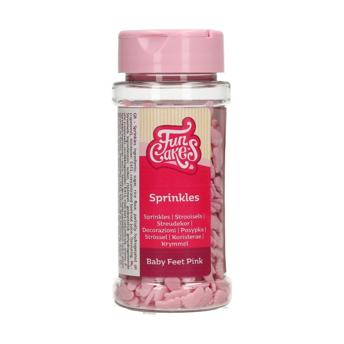 FunCakes - Streusel Baby-Füßchen Rosa 55 g