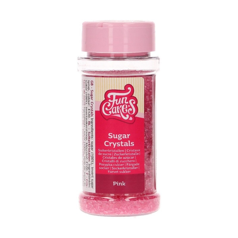 FunCakes - Gefärbter Zucker Rosa 80 g