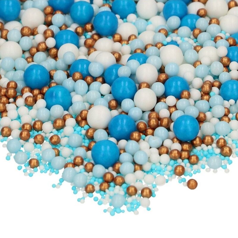 FunCakes Soft Pearls Blau Mix 80 Gramm