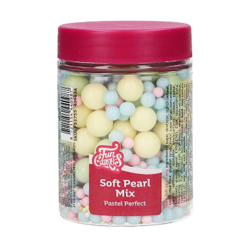 FunCakes Soft Pearls Pastell Mix 80 Gramm