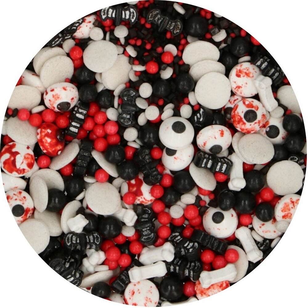FunCakes - Halloween Streusel Augen und Fledermäuse 70 g