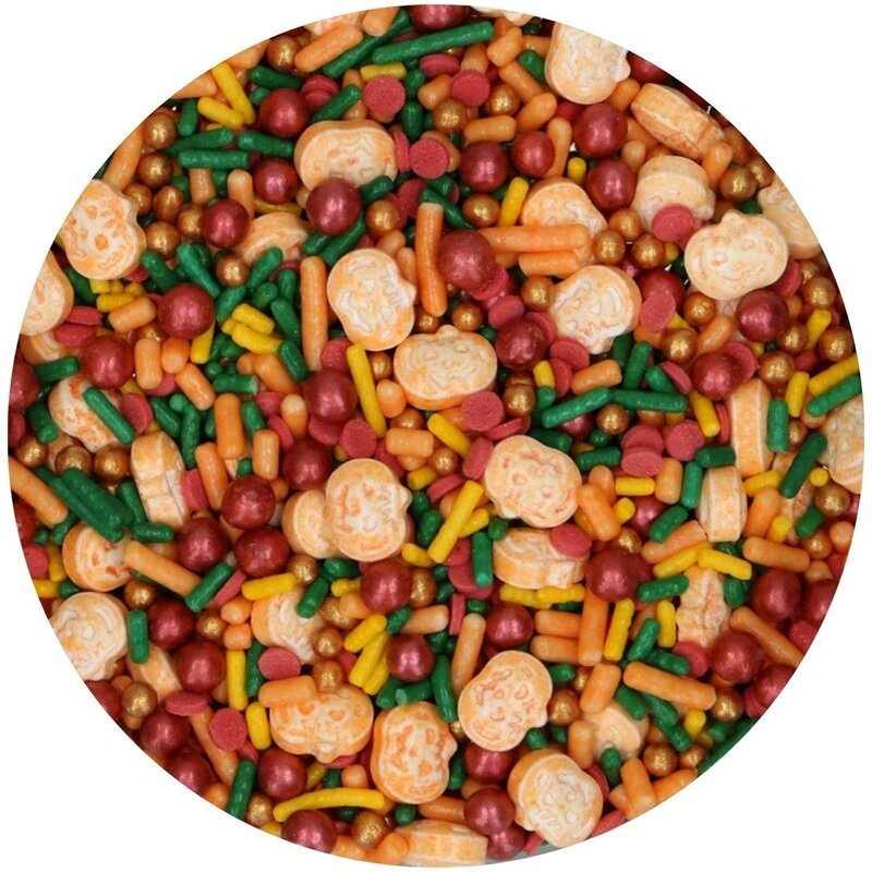 FunCakes Halloween Streusel Pumpkin Glow 70 Gramm