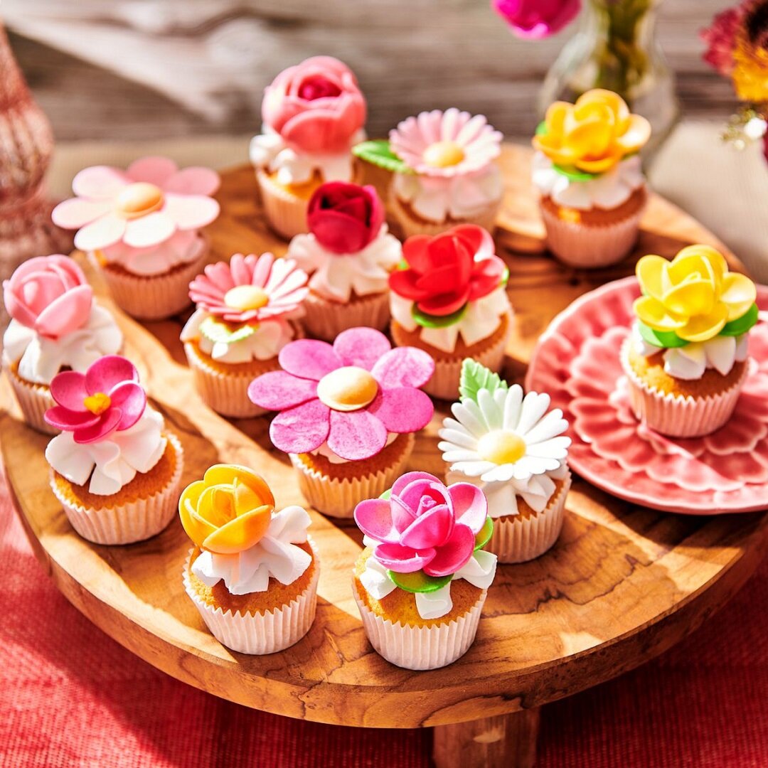 FunCakes - Essbare Oblatenblumen, Rosen 6er-Pack