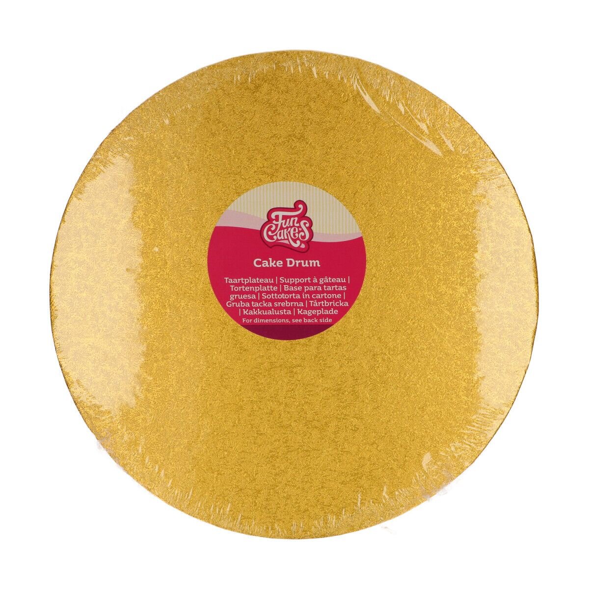 FunCakes - Tortenplatte rund Gold 30,5 cm