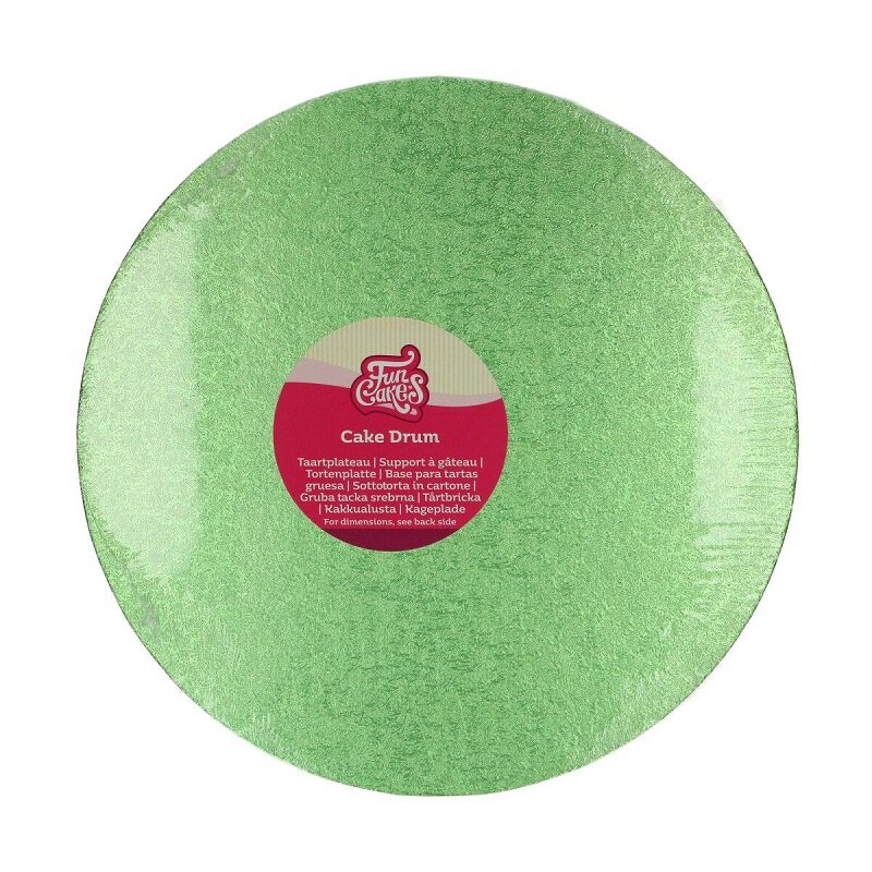 FunCakes - Tortenplatte rund, Hellgrün 30,5 cm