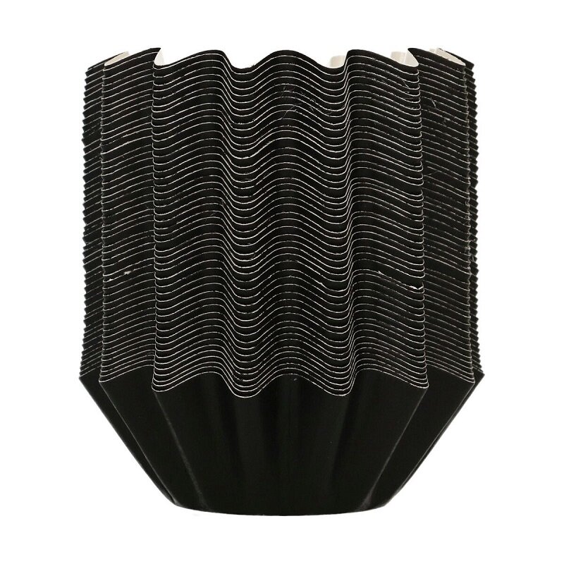 FunCakes - Muffinförmchen Blumenform Schwarz, 48er-Pack