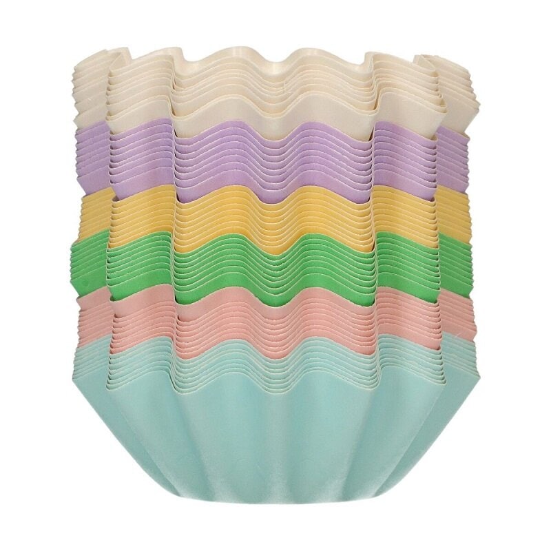 FunCakes - Muffinförmchen Blumenform Pastellmischung, 48er-Pack
