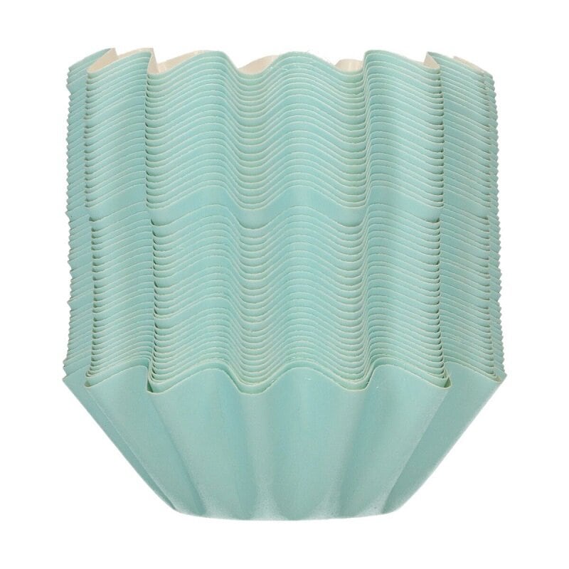 FunCakes - Muffinförmchen Blumenform Pastellblau, 48er-Pack