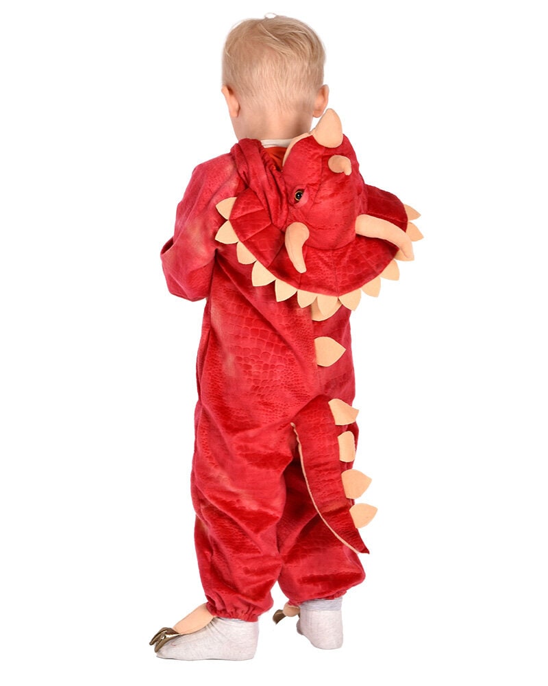 Dinosaurier Triceratops Jumpsuit Kinderkostüm 4-5 Jahre