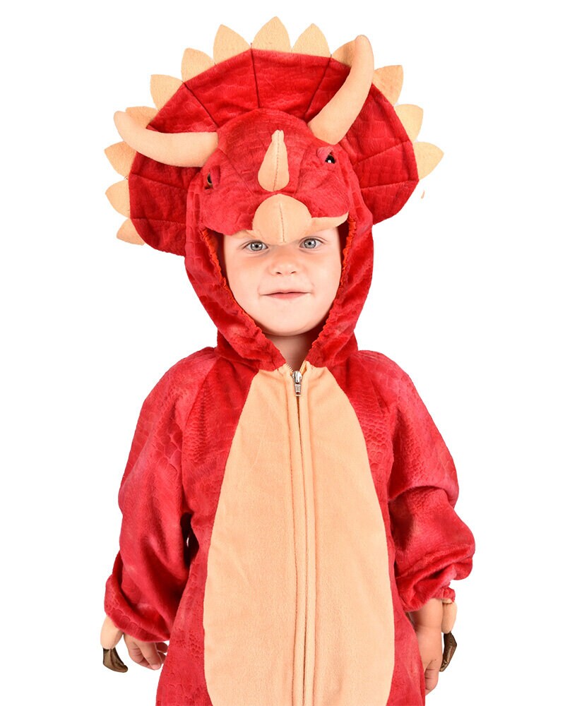 Dinosaurier Triceratops Jumpsuit Kinderkostüm 4-5 Jahre