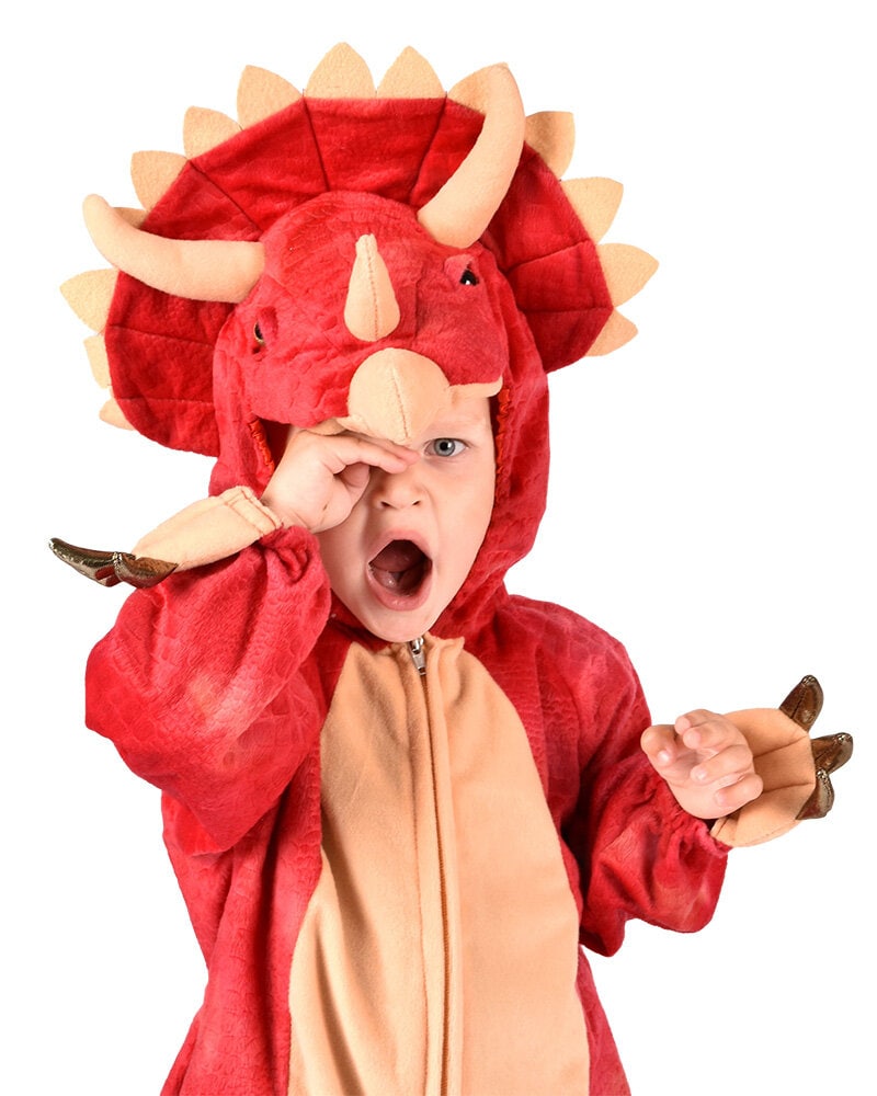 Dinosaurier Triceratops Jumpsuit Kinderkostüm 4-5 Jahre