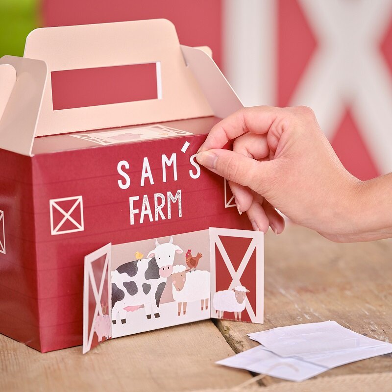 Bauernhoftiere - Geschenkboxen 5er Pack