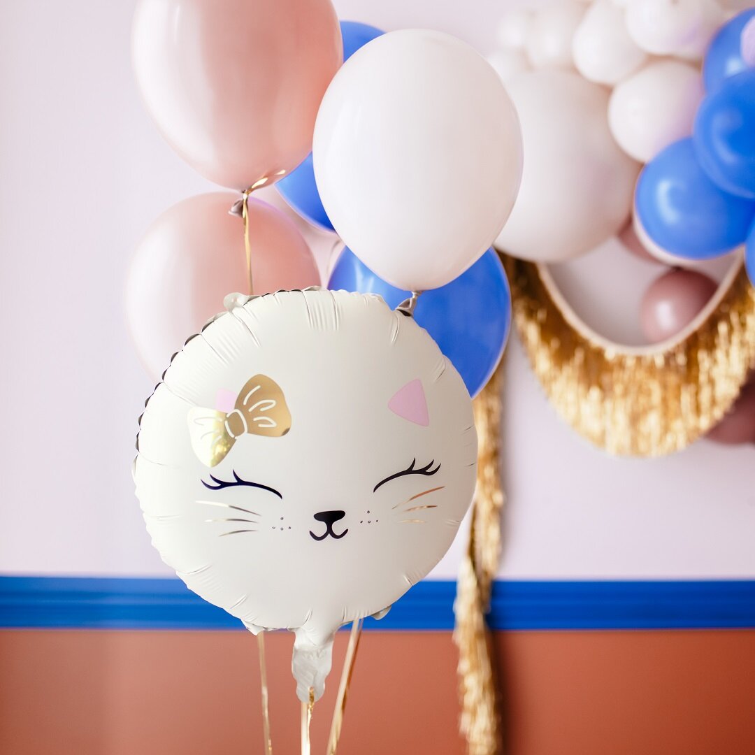 Folienballon Katzen-Gesicht 45 cm