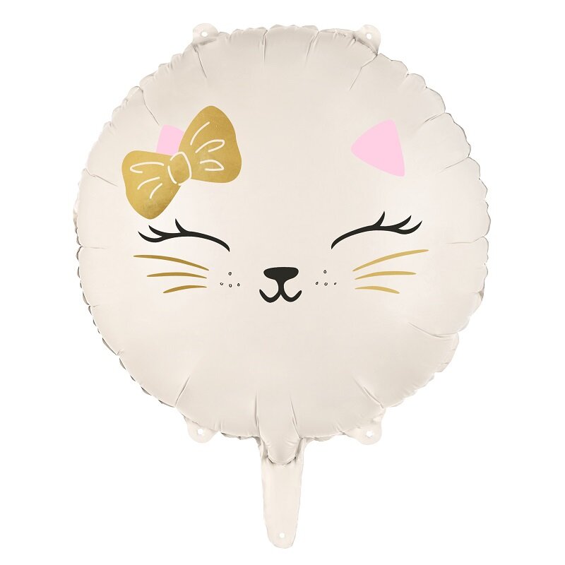 Folienballon Katzen-Gesicht 45 cm