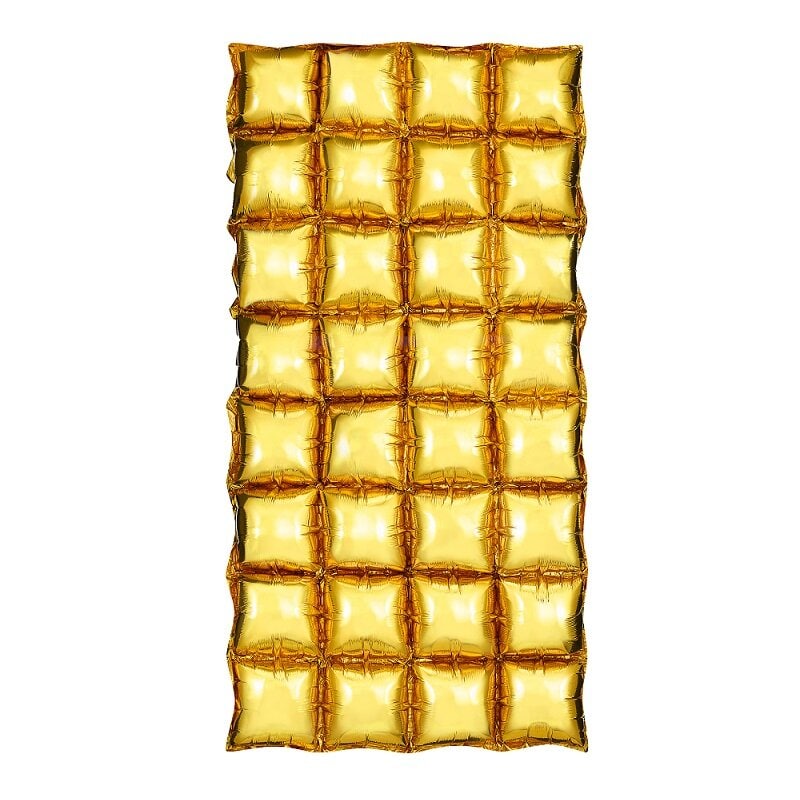 Backdrop Folienballons Gold 110 x 55 cm